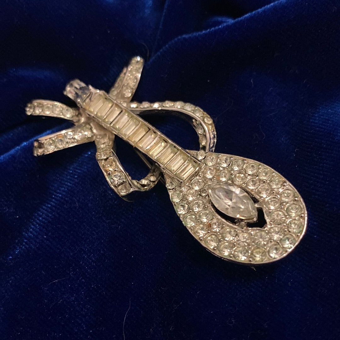 Broche vintage cristaux Raphaël