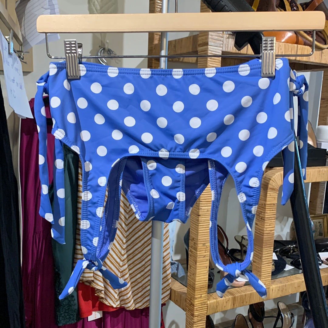 Maillot bikini bleue à pois blanc Primark