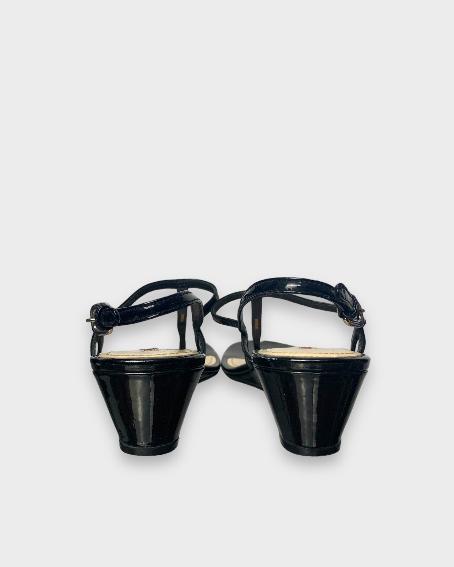 Prada black sandals, 38