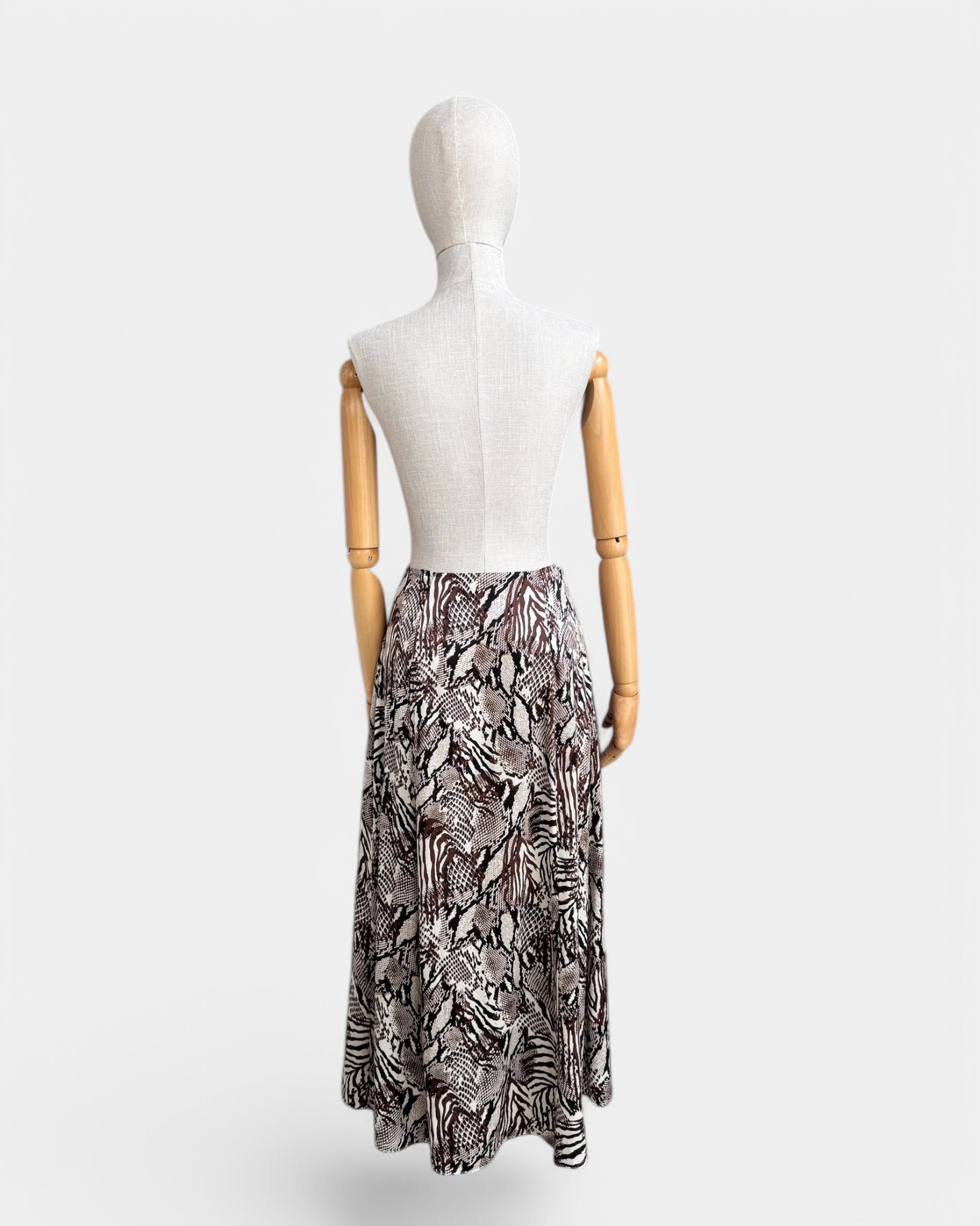 Wilfred 100% Silk Safari Print Skirt, 4