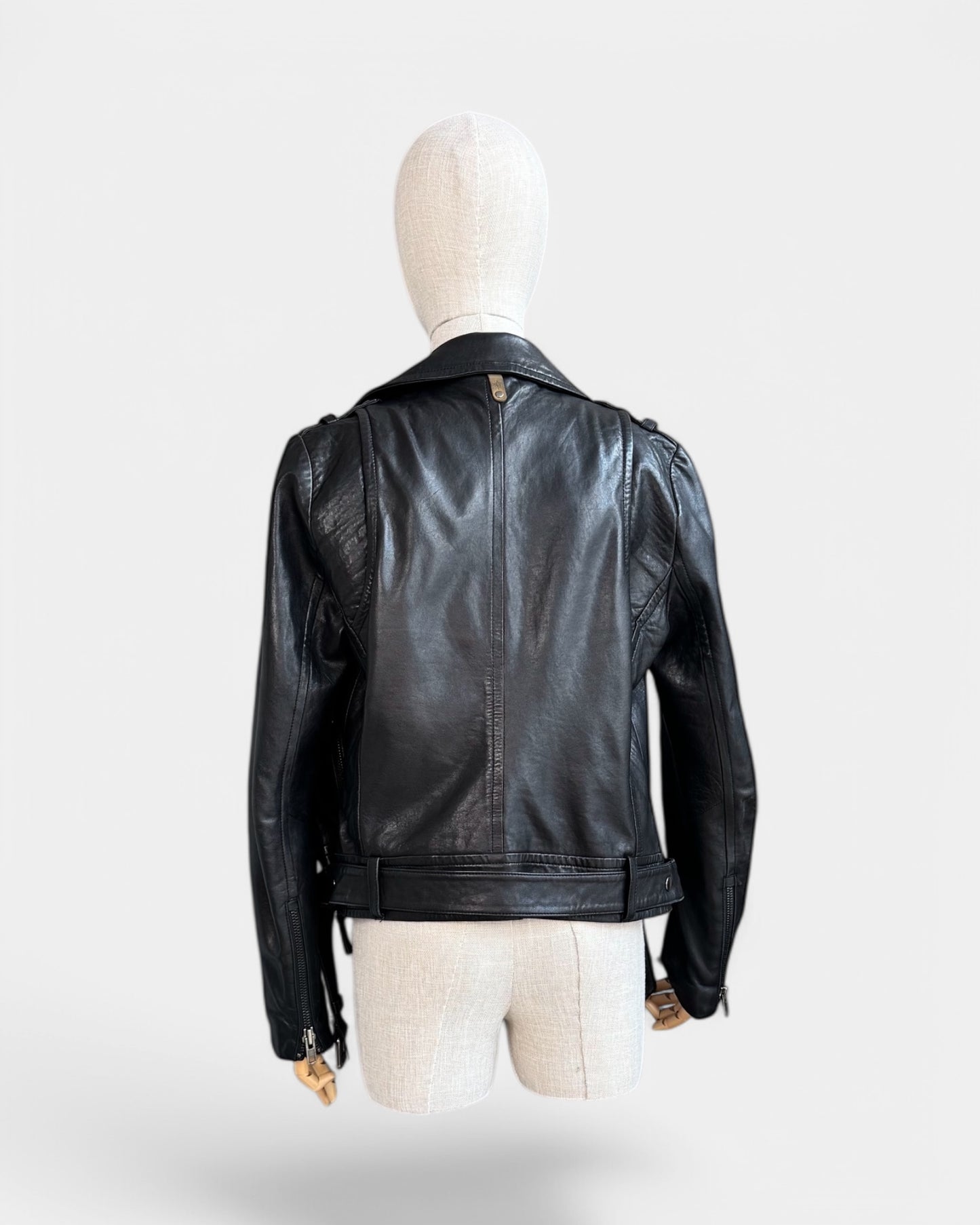 Mackage Black Leather Jacket, S