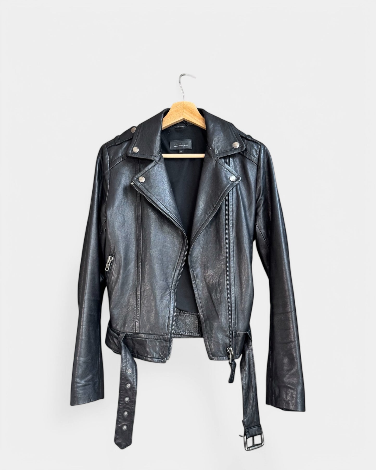 Mackage Black Leather Jacket, S