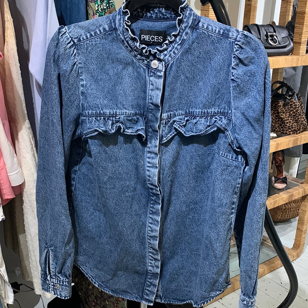 Pieces denim shirt