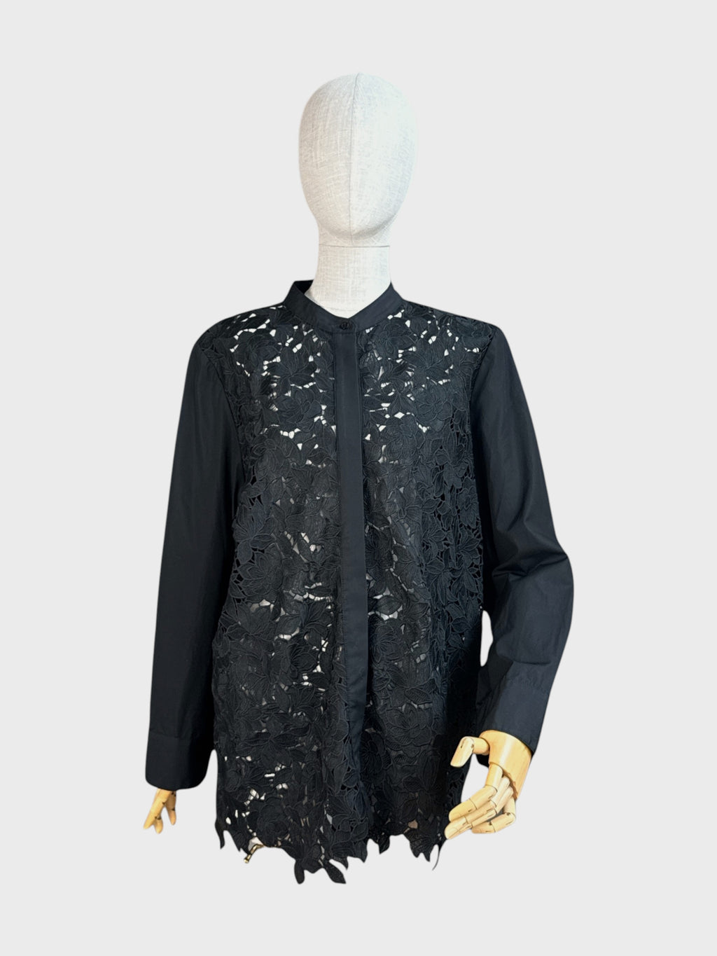 Long black lace shirt by Judith &amp; Charles