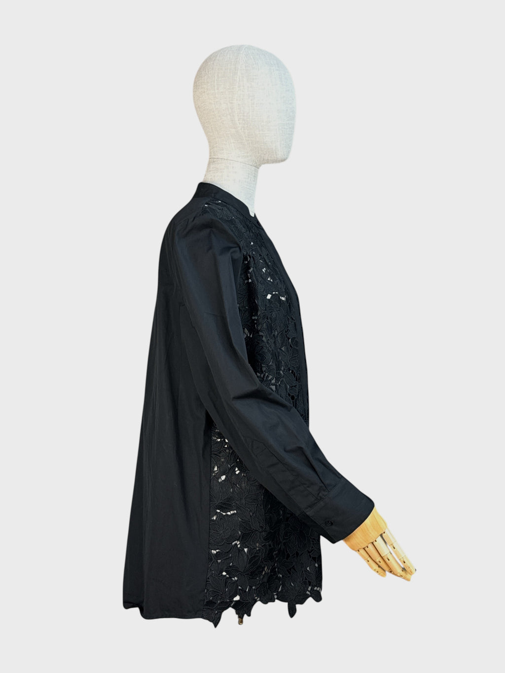 Long black lace shirt by Judith &amp; Charles