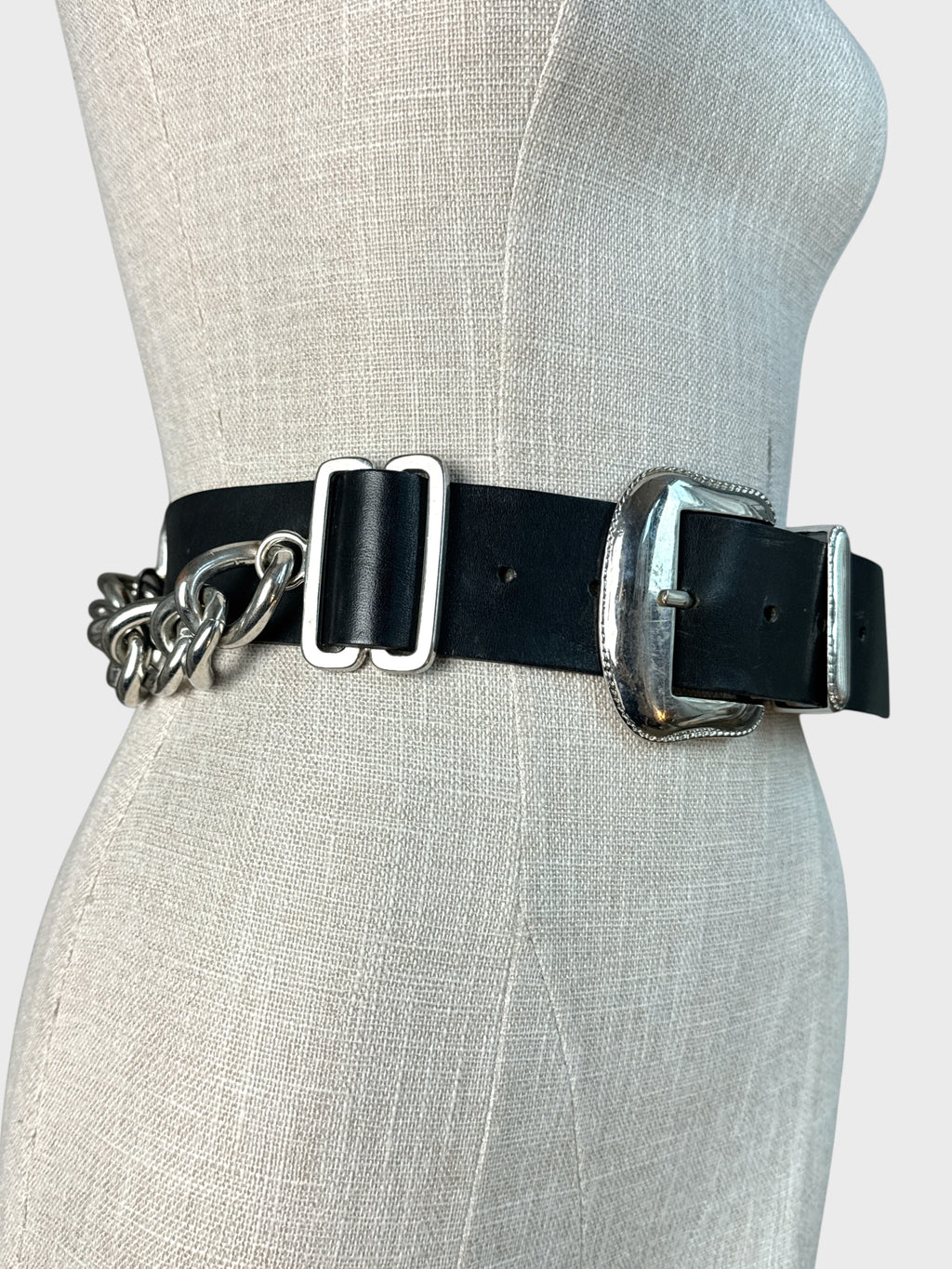 Ceinture avec chaine Noir The Kooples