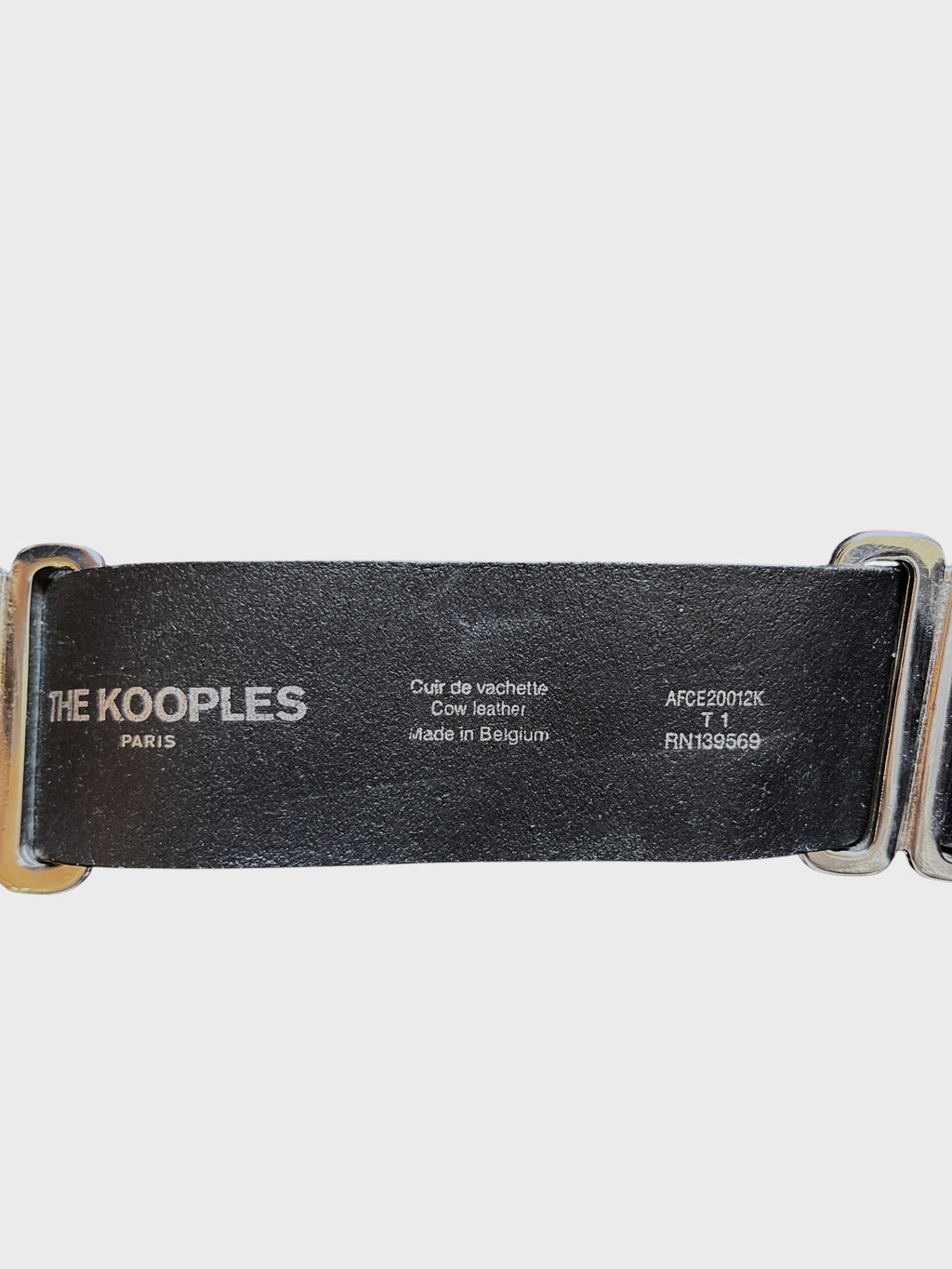 Ceinture avec chaine Noir The Kooples