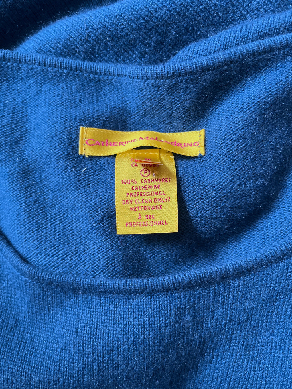 Robe 100% cachemire Turquoise Catherine Malandrino , M