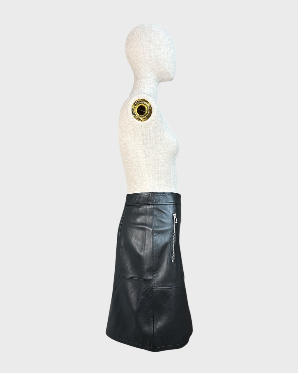 Lurela Hugo leather skirt