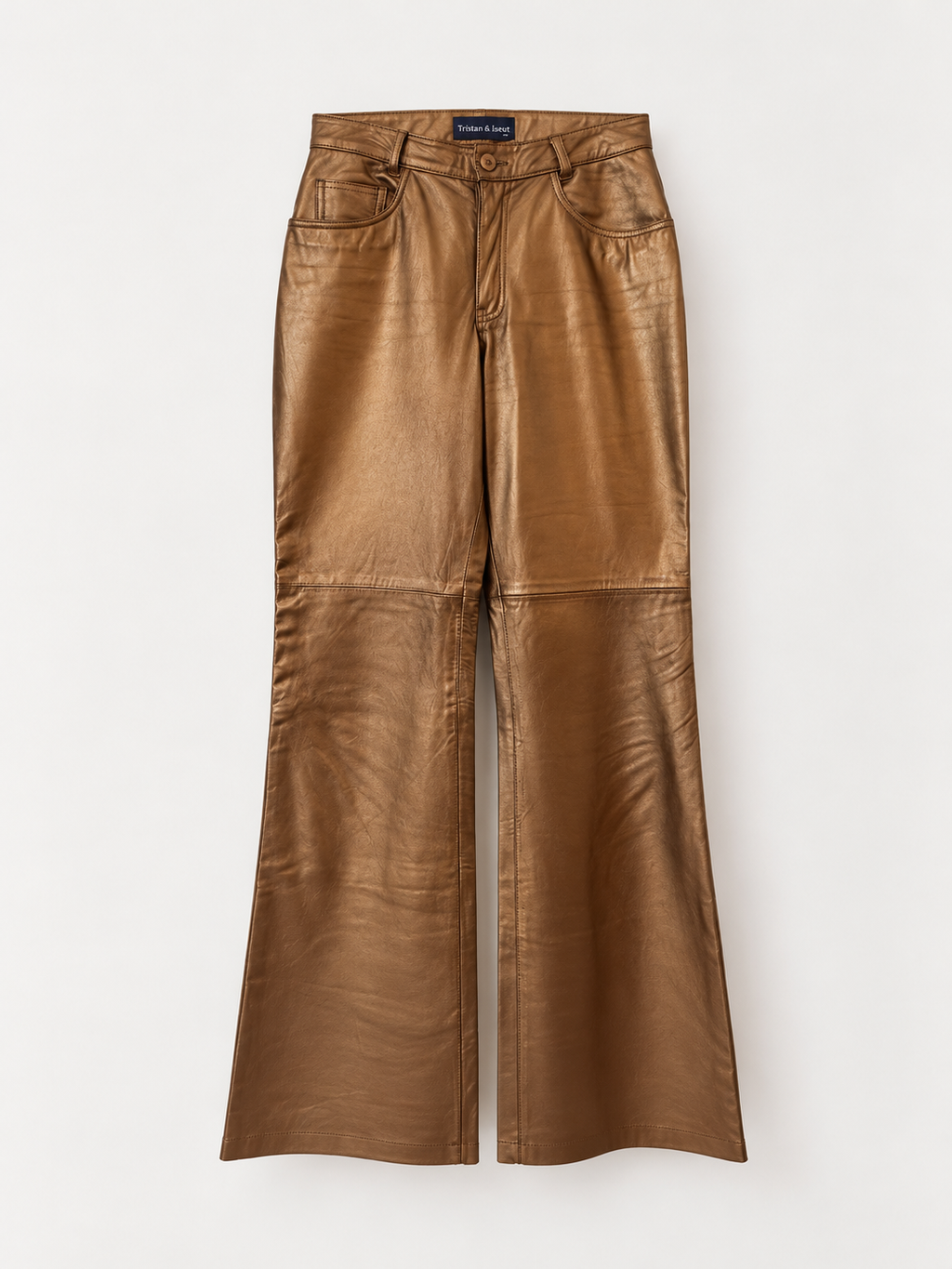 Pantalon cuir bronze, Tristan & Iseut