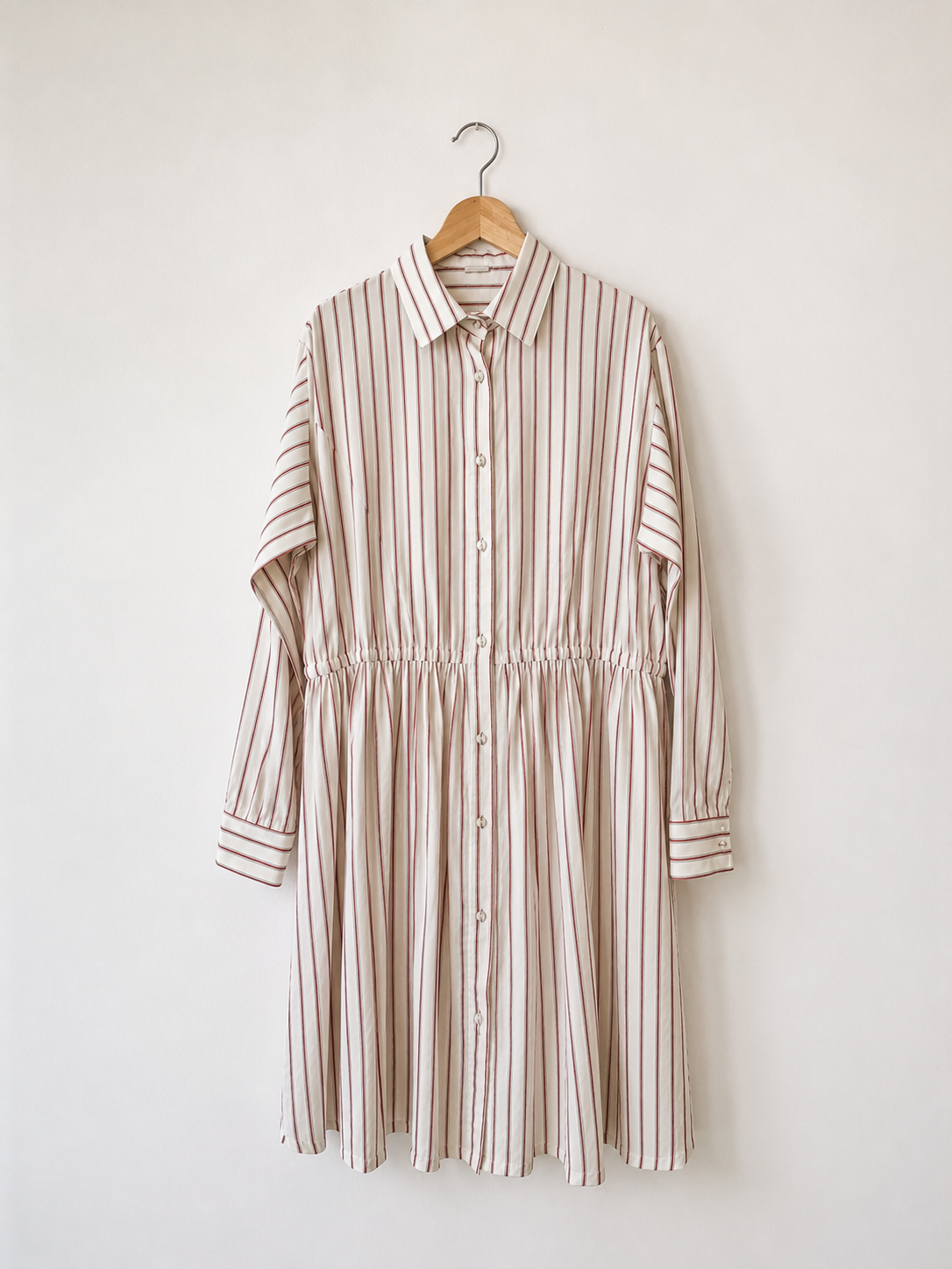 Adam Lippes Striped Dress in White/Red