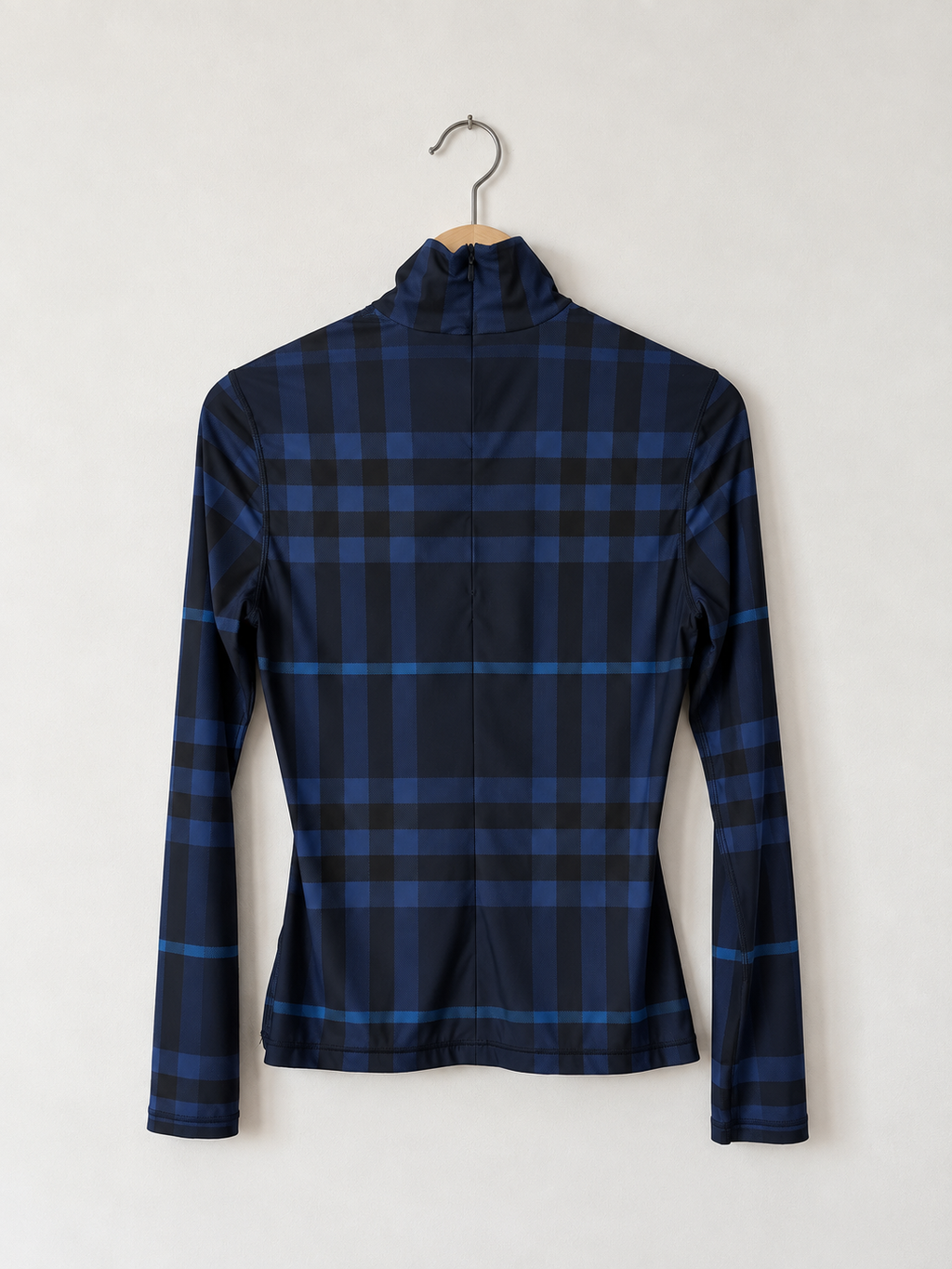 Haut stretch col montant Carreaux bleus Burberry , M