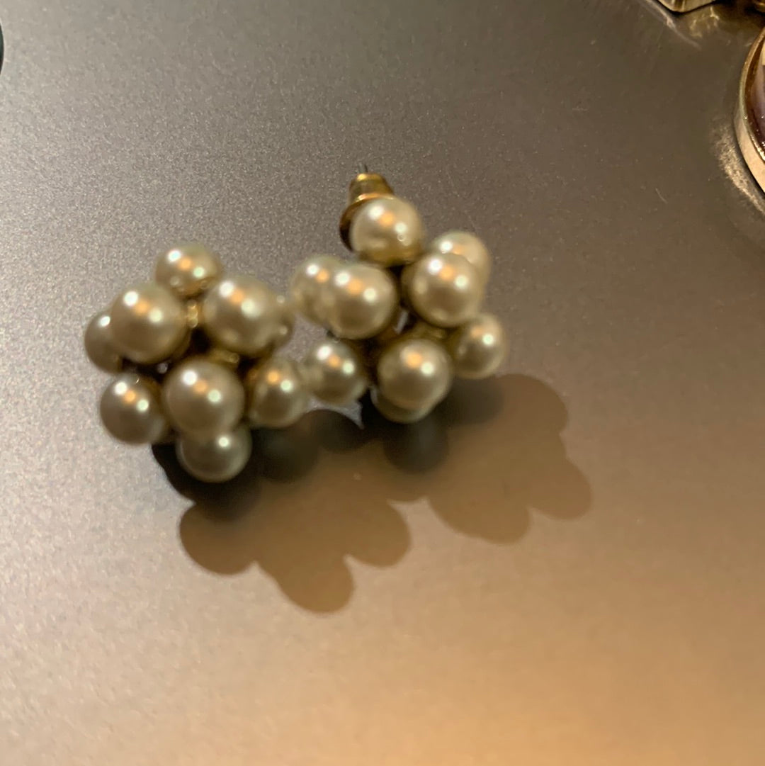 Multi pearl earrings