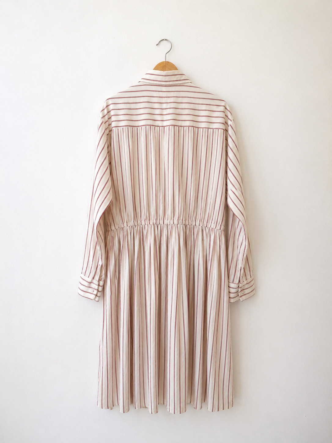 Adam Lippes Striped Dress in White/Red