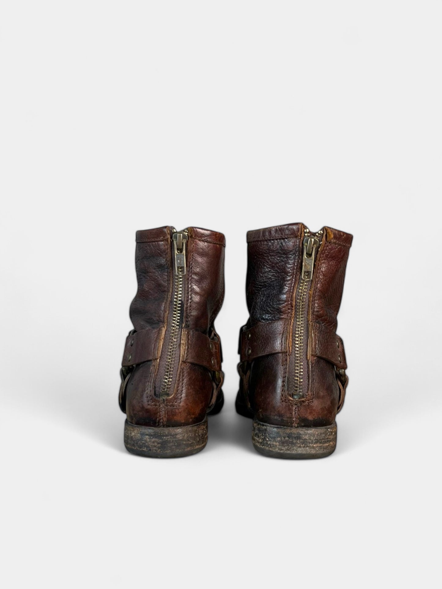 Frye Brown Leather Boots, 6.5