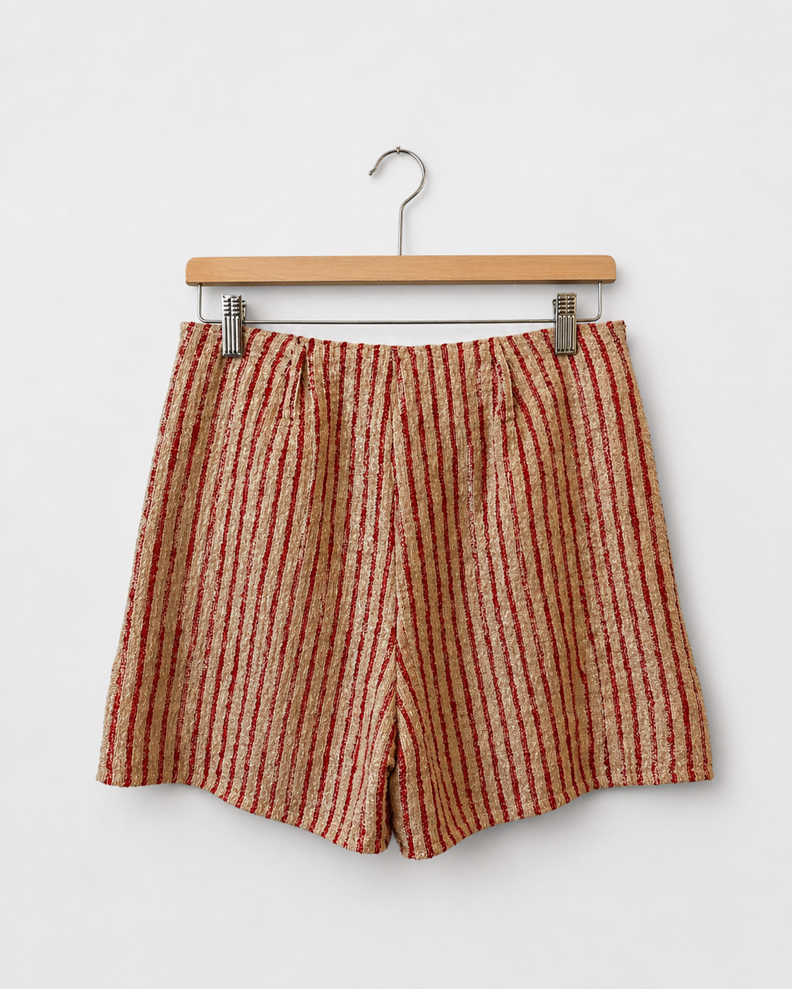 Red striped beige shorts Liviana conti