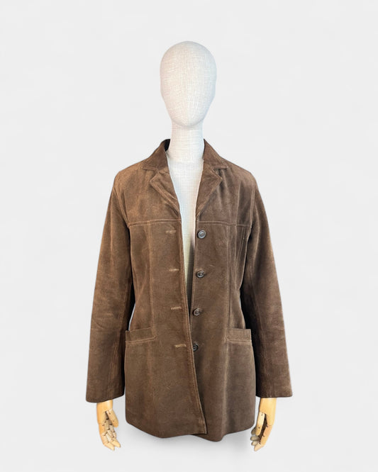 J&M Brown Suede Jacket, S