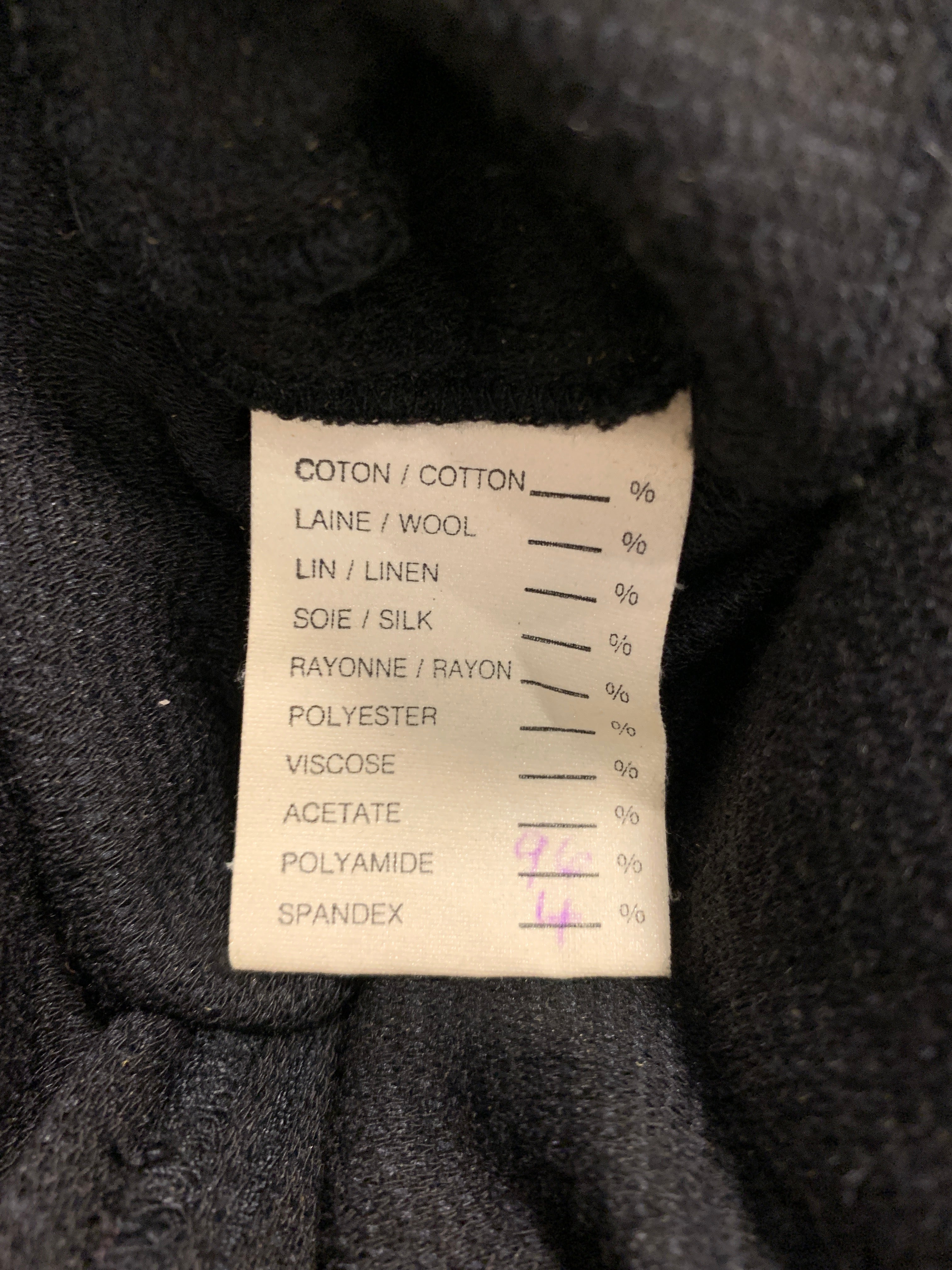 Georges Levesque long black collar dress, S