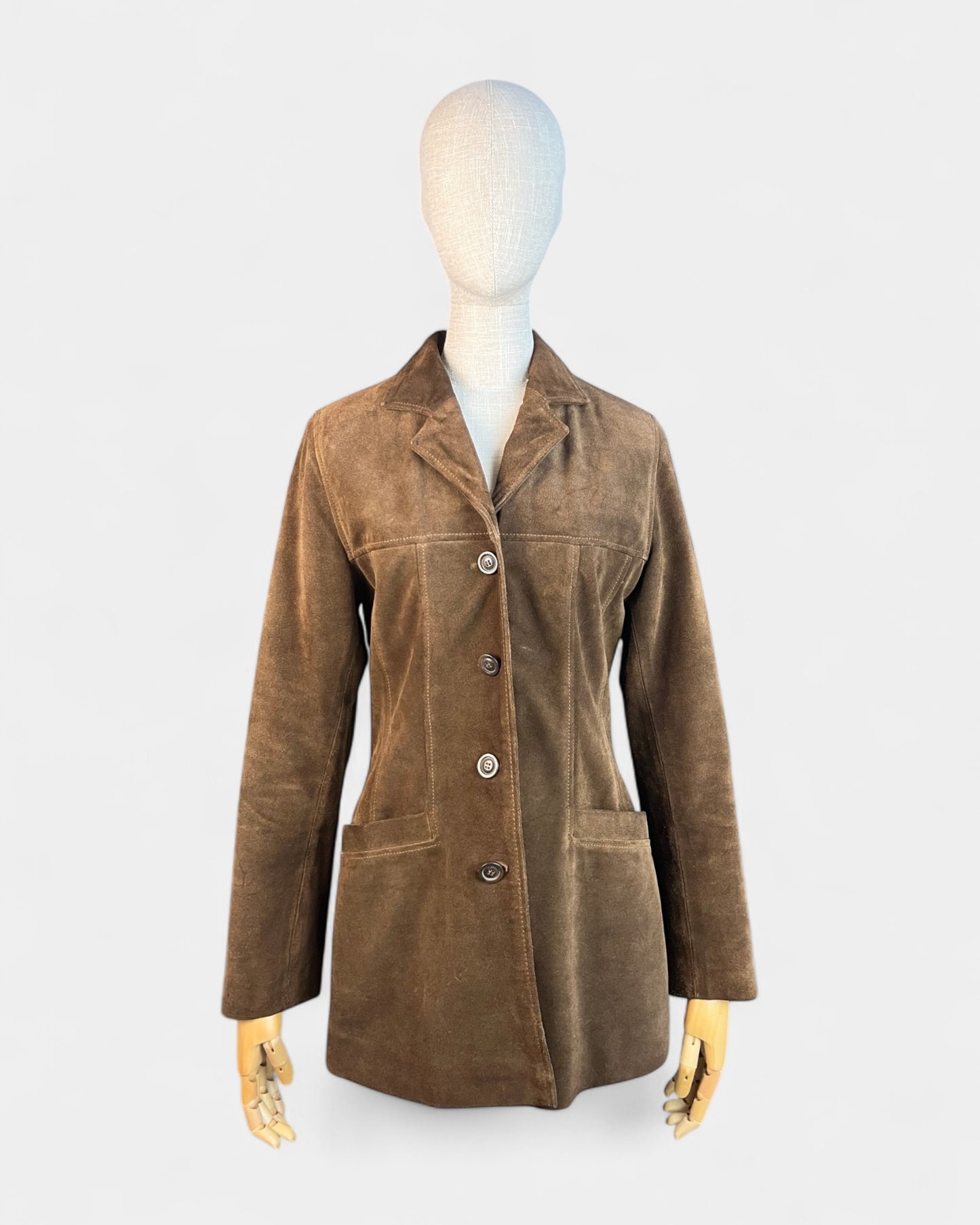 J&M Brown Suede Jacket, S