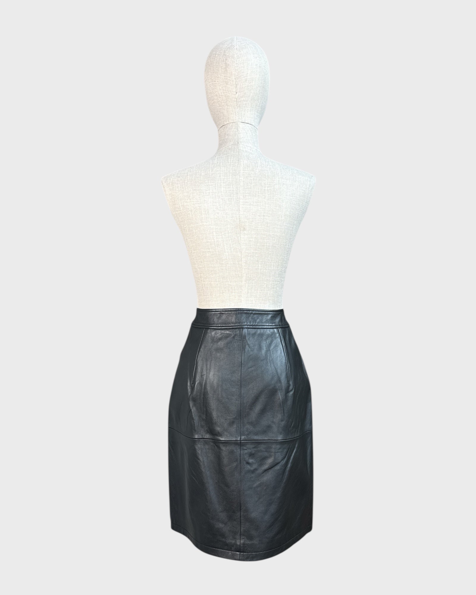 Lurela Hugo leather skirt
