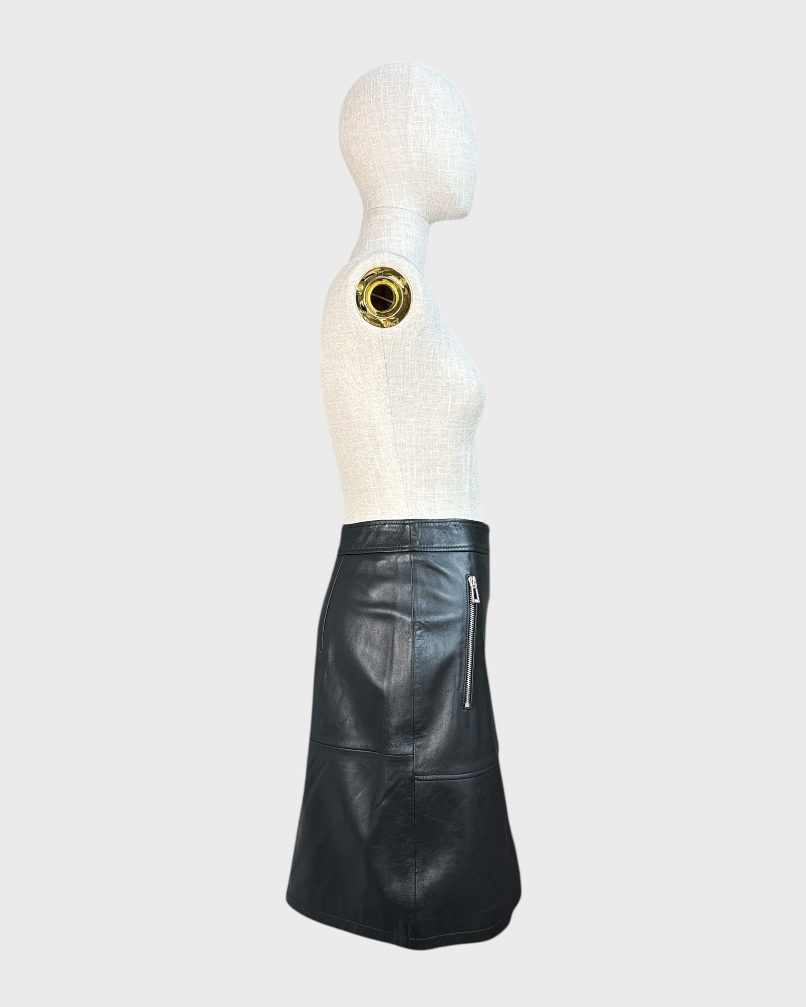 Lurela Hugo leather skirt