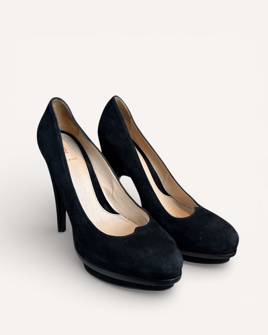 Fendi Black Suede Heels, 40