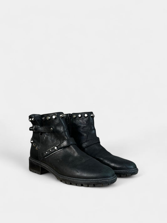 Bottes en cuir Noir Stuart Weitzman, 6