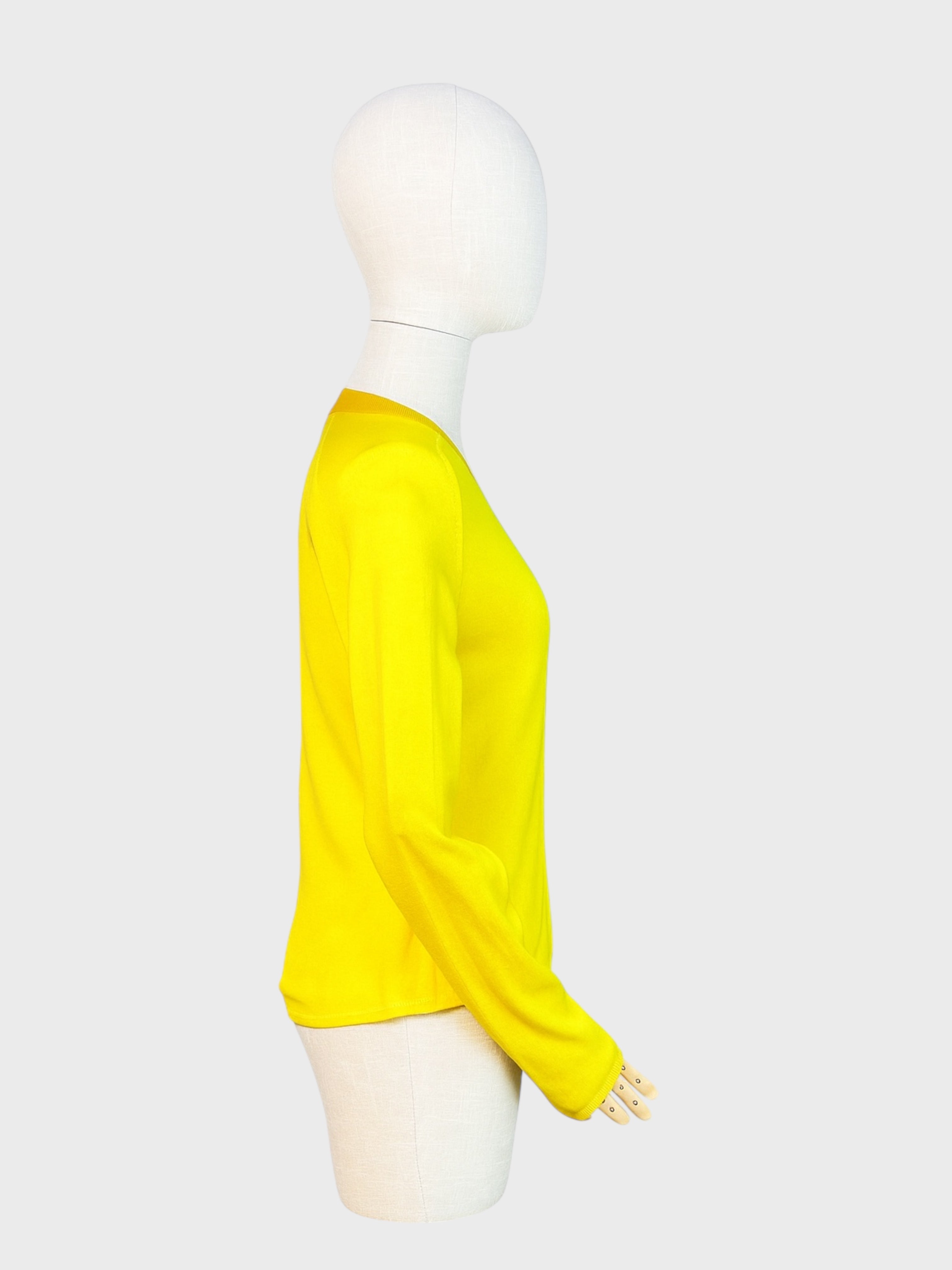 Rag &amp; Bone Yellow Knit Sweater, L