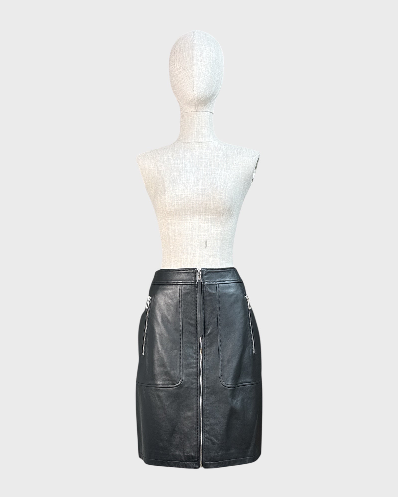 Lurela Hugo leather skirt