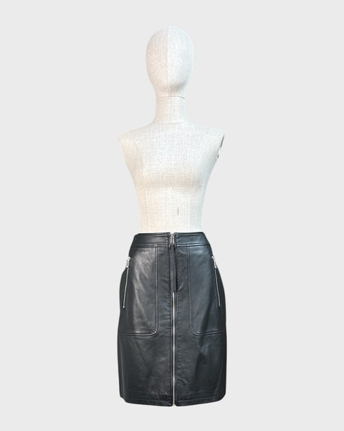 Lurela Hugo leather skirt