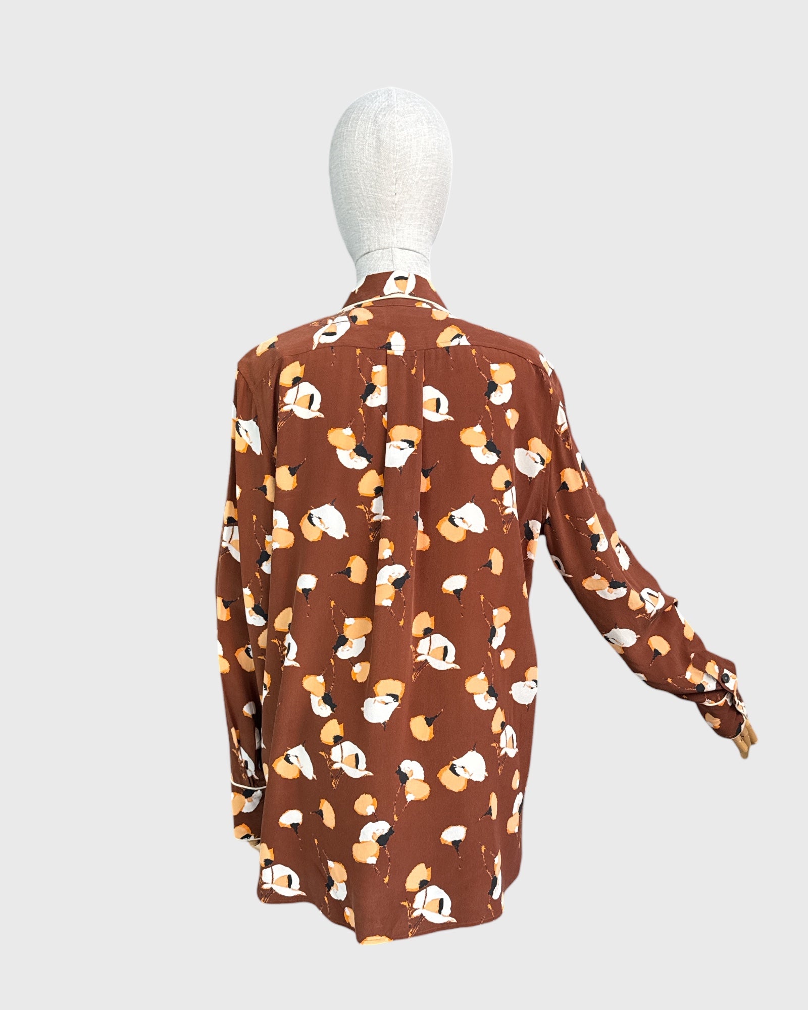 Blouse 100% soie imprimée Equipment, L