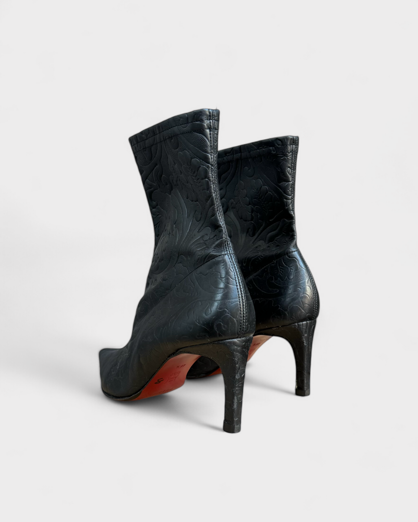 Black leather ankle boots, Kenzo, 40.5