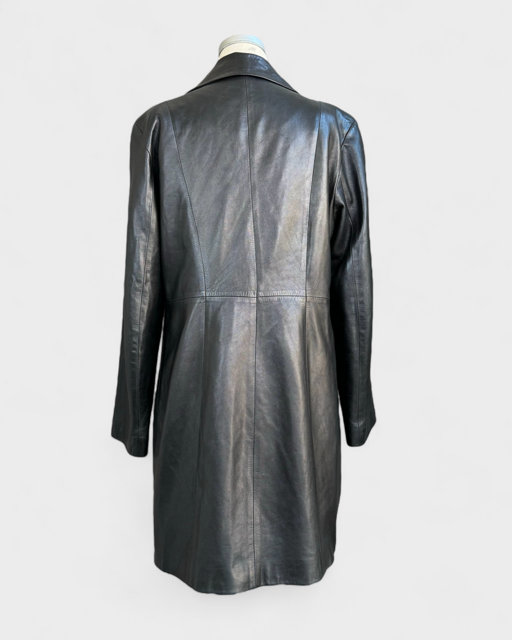 Black Leather Coat, Skin Mod, S