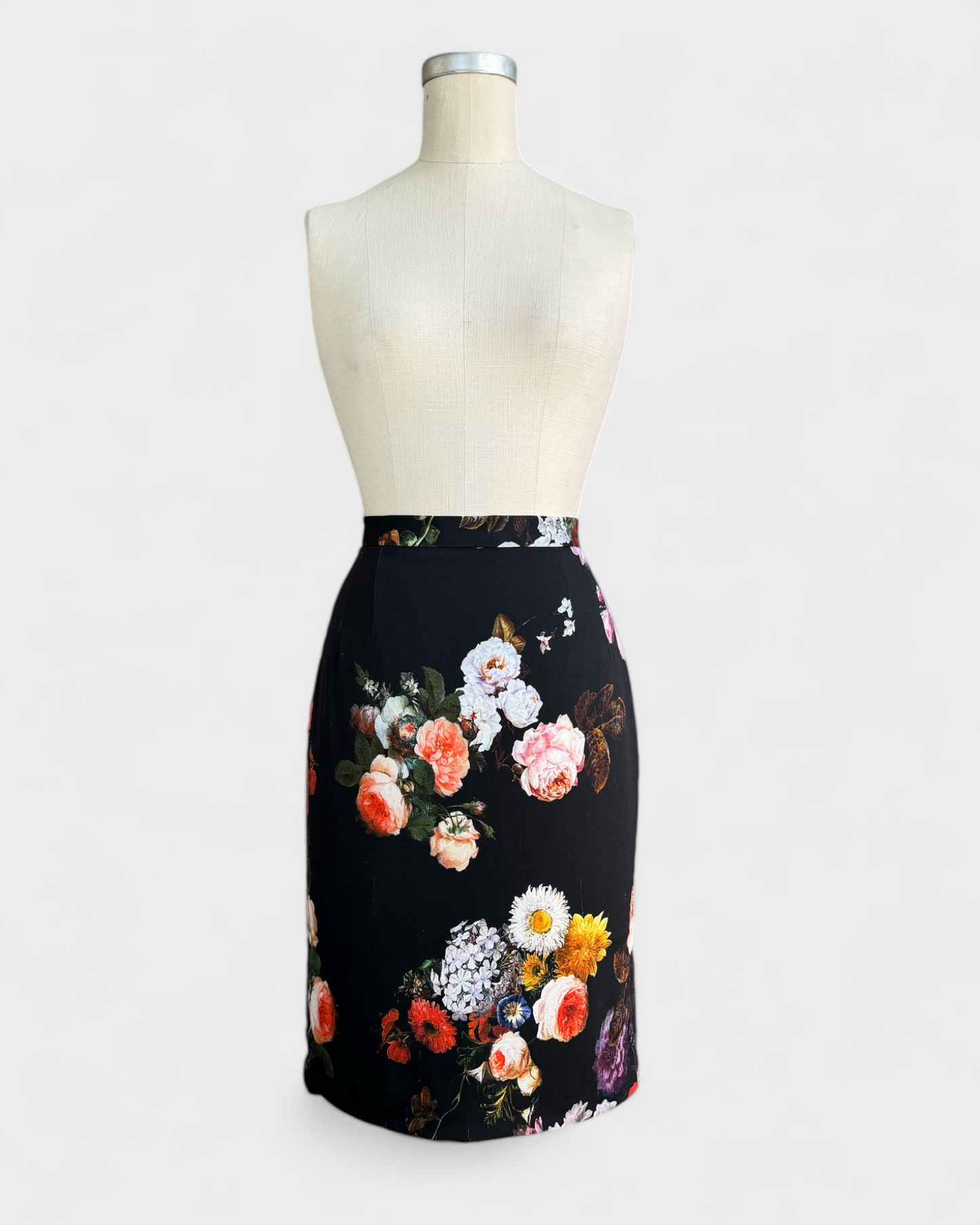 Floral skirt Black Dolce &amp; Gabbana