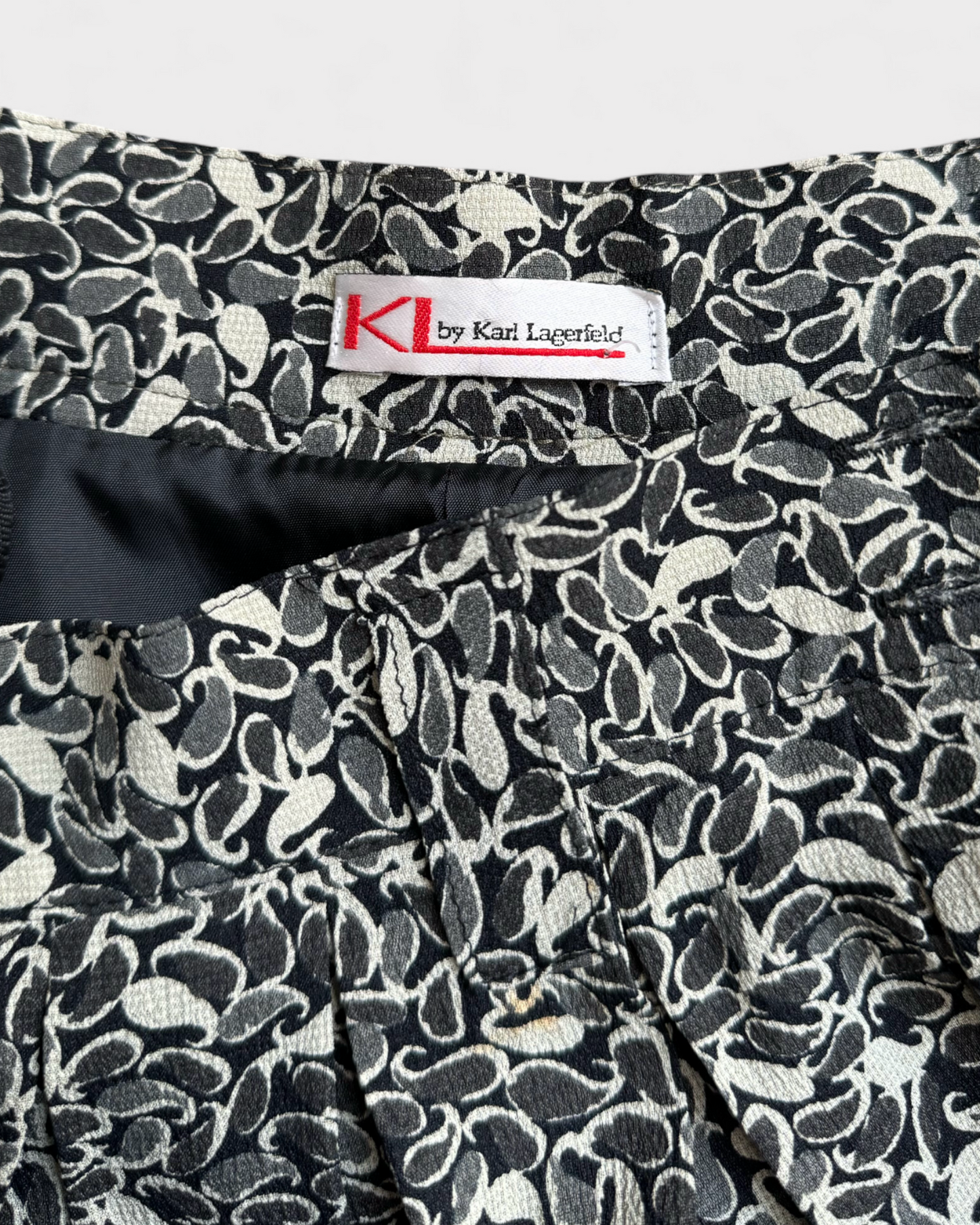 Jupe motif Gris Karl Lagerfeld