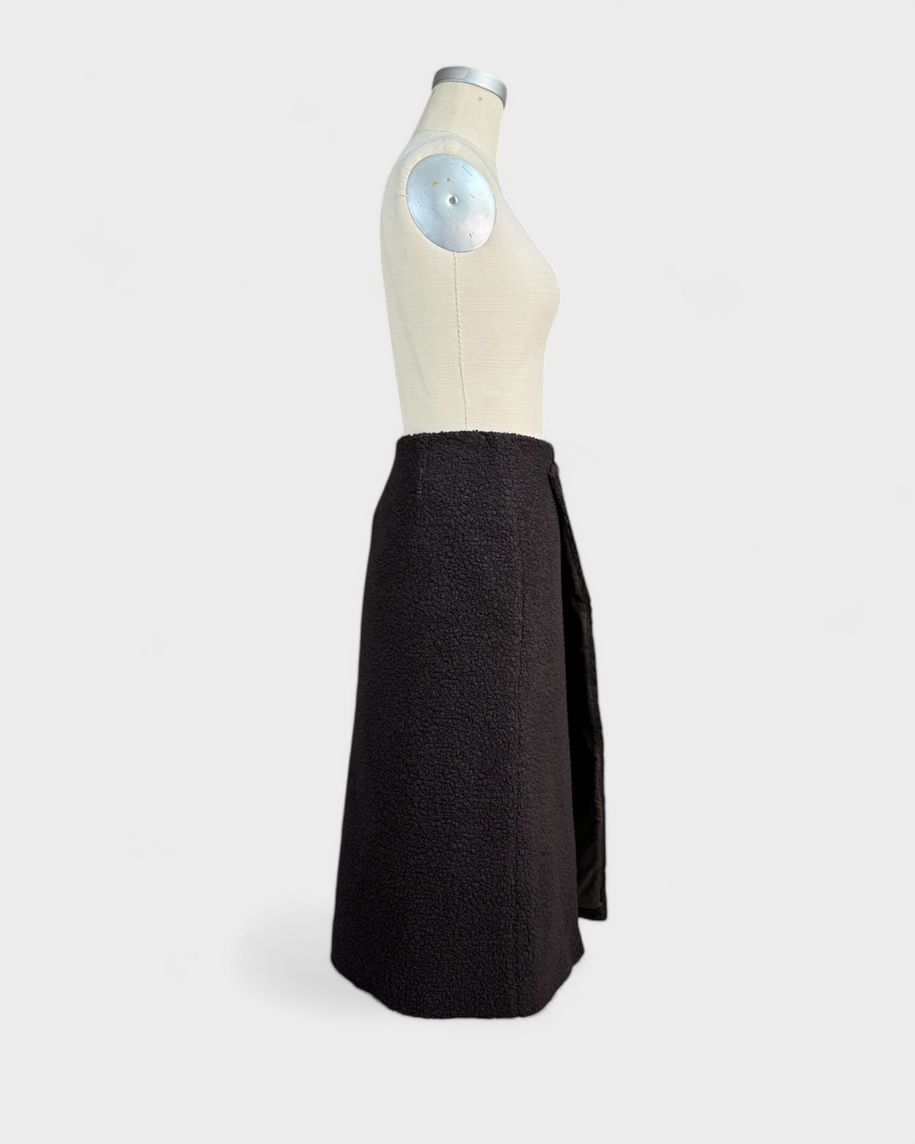 Liviana Conti Brown Sheepskin Skirt, 42