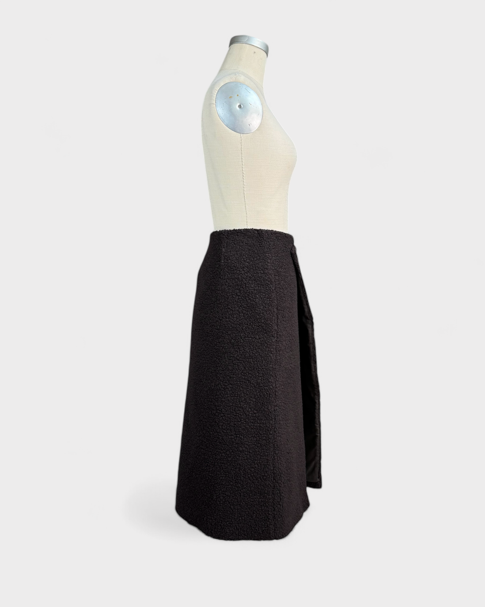 Liviana Conti Brown Sheepskin Skirt, 42