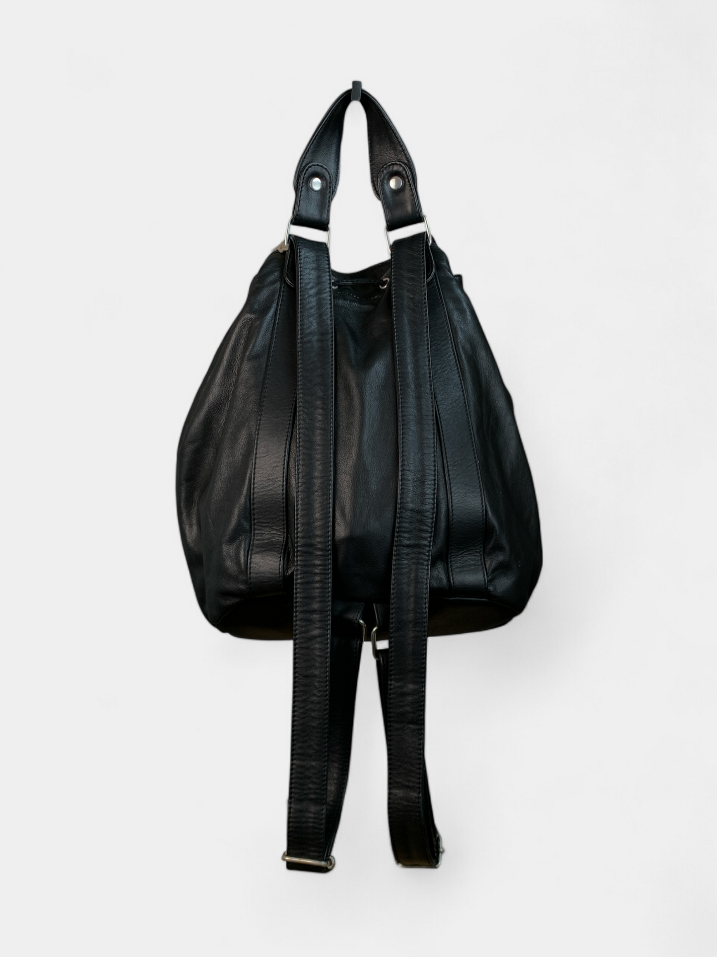 Black leather backpack, Gerard Darel