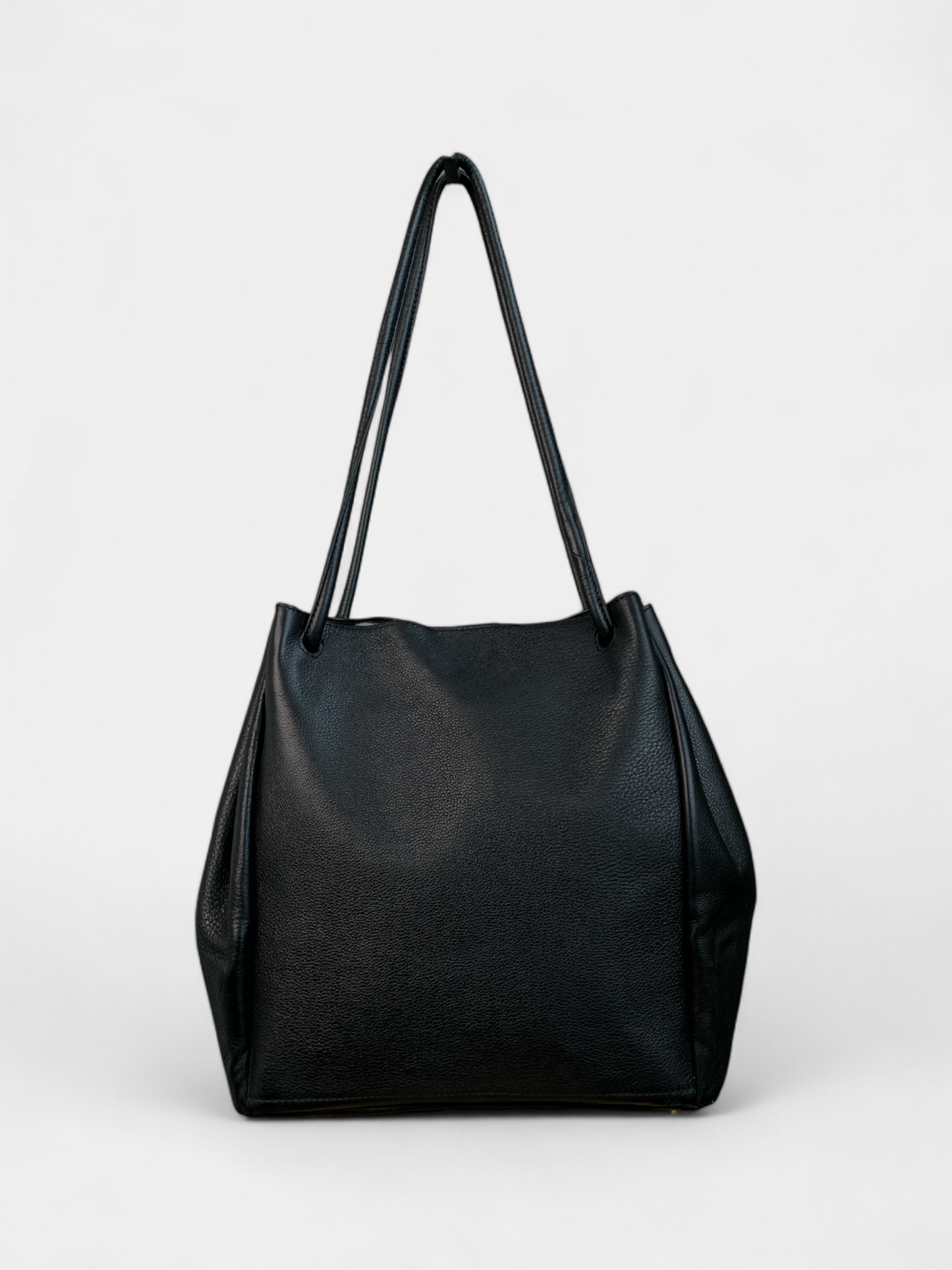 Leather handbag, Black Dkny