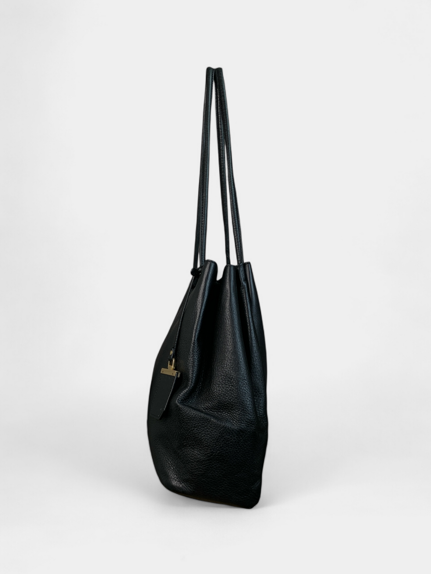 Leather handbag, Black Dkny