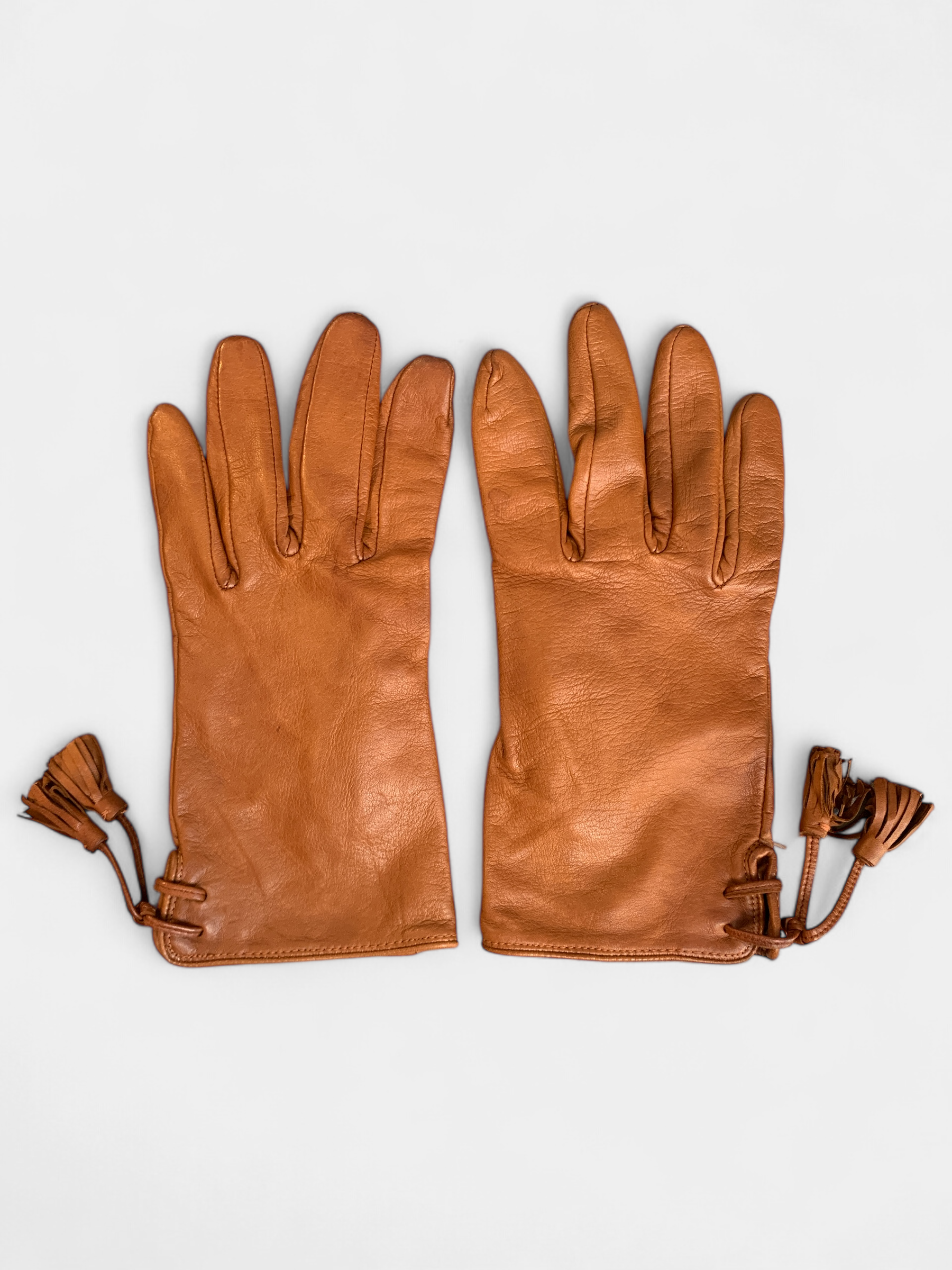Brown leather gloves, Comptoir des Cotonniers, 1