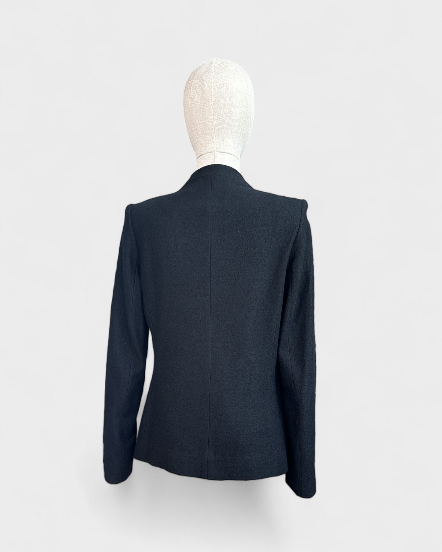 Filippa K ribbon black wool jacket, S