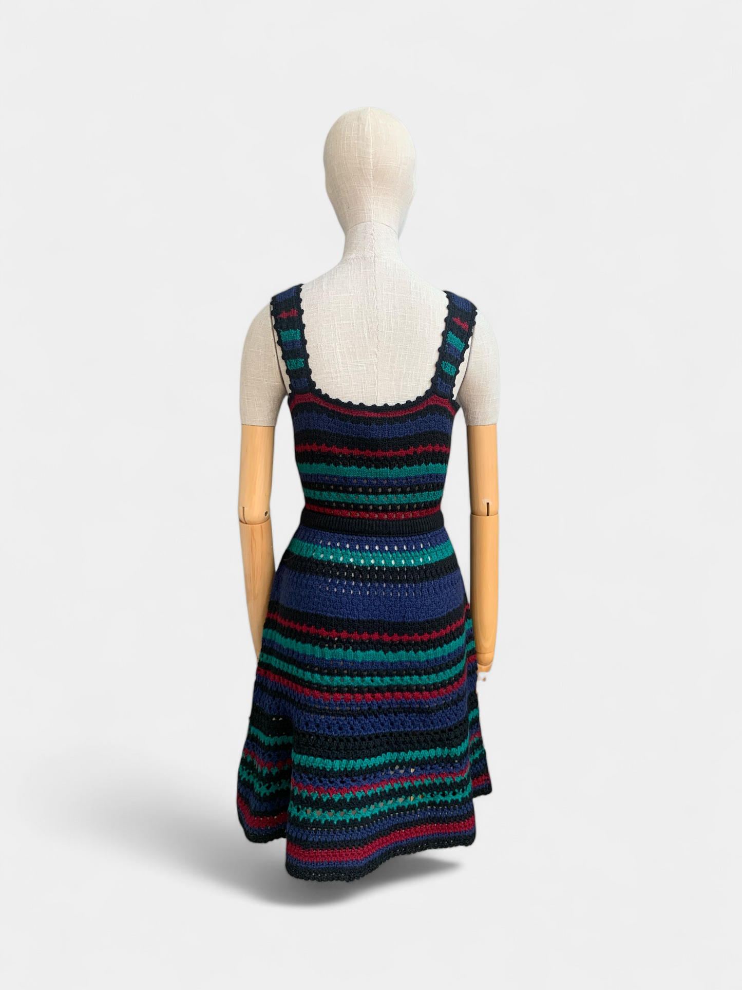 Robe en crochet Bleu/vert/rose Adam Selman , M