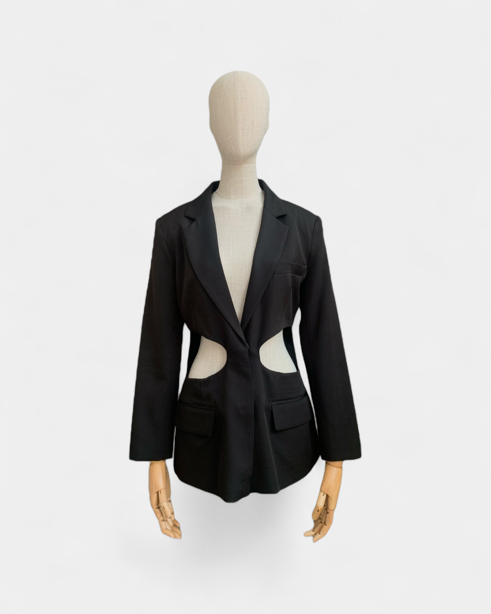 Black Lioness openwork jacket, S