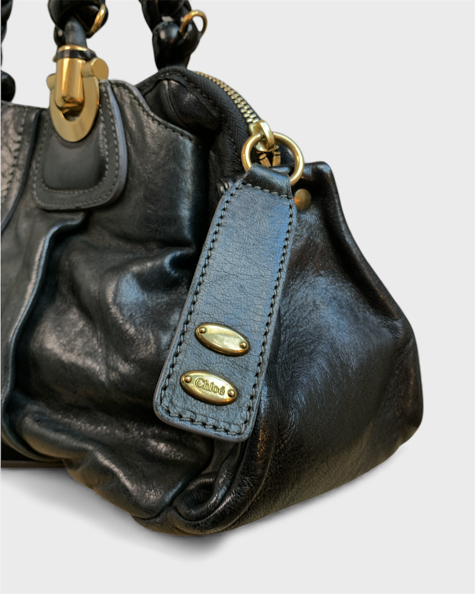 Héloïse black leather bag, Chloé