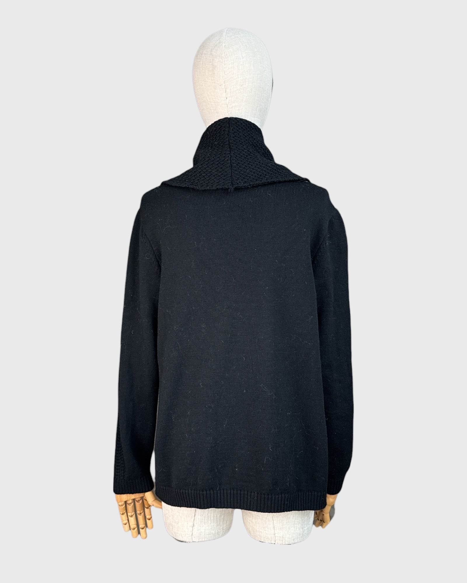 Saint James Black Turtleneck Knit Sweater