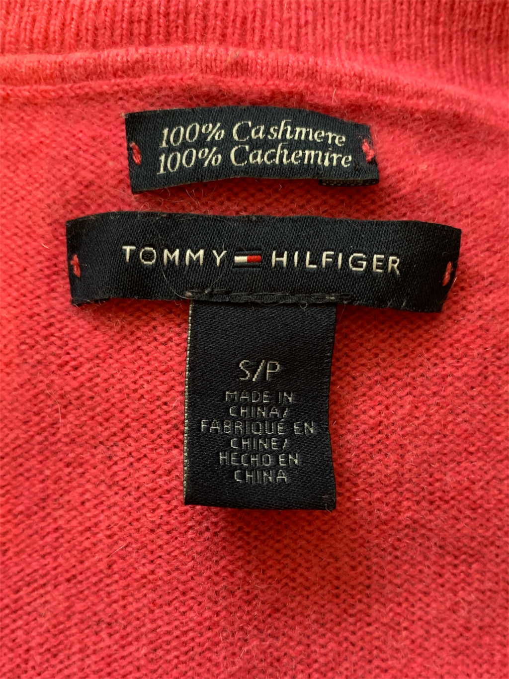 Pull tricot cachemire Rose Tommy Hilfiger