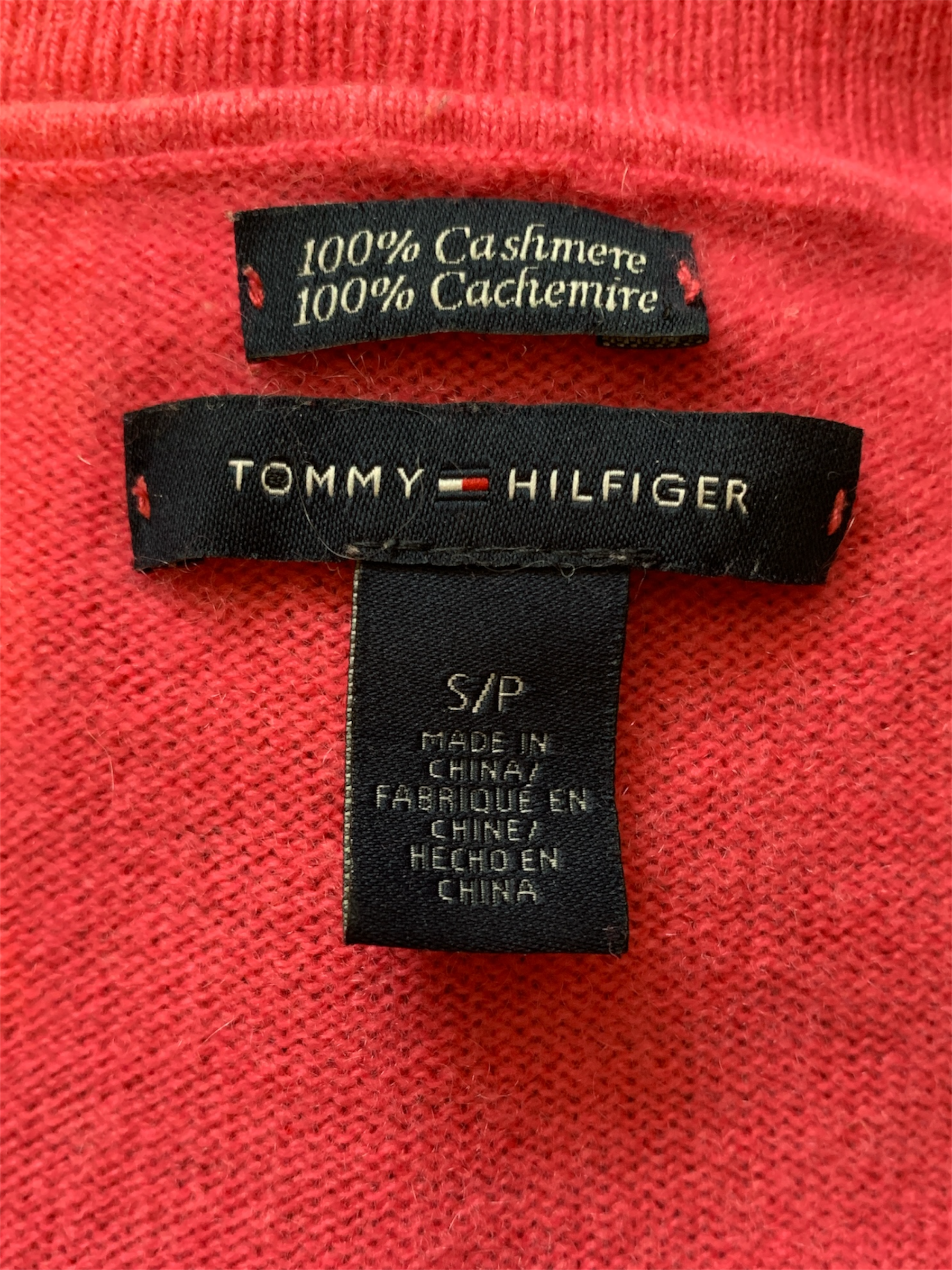 Pull tricot cachemire Rose Tommy Hilfiger