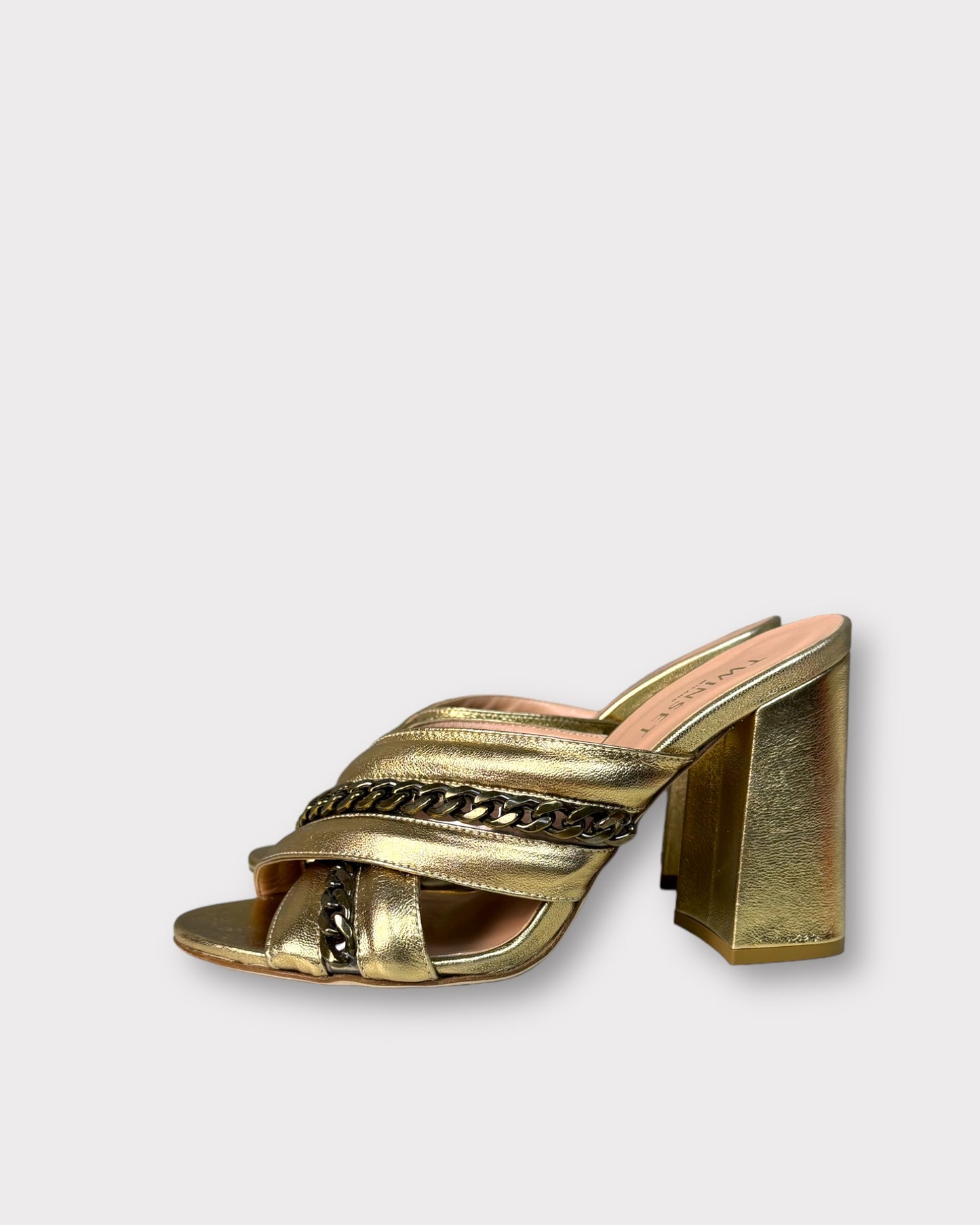 Gold sandals, Twinset, 37