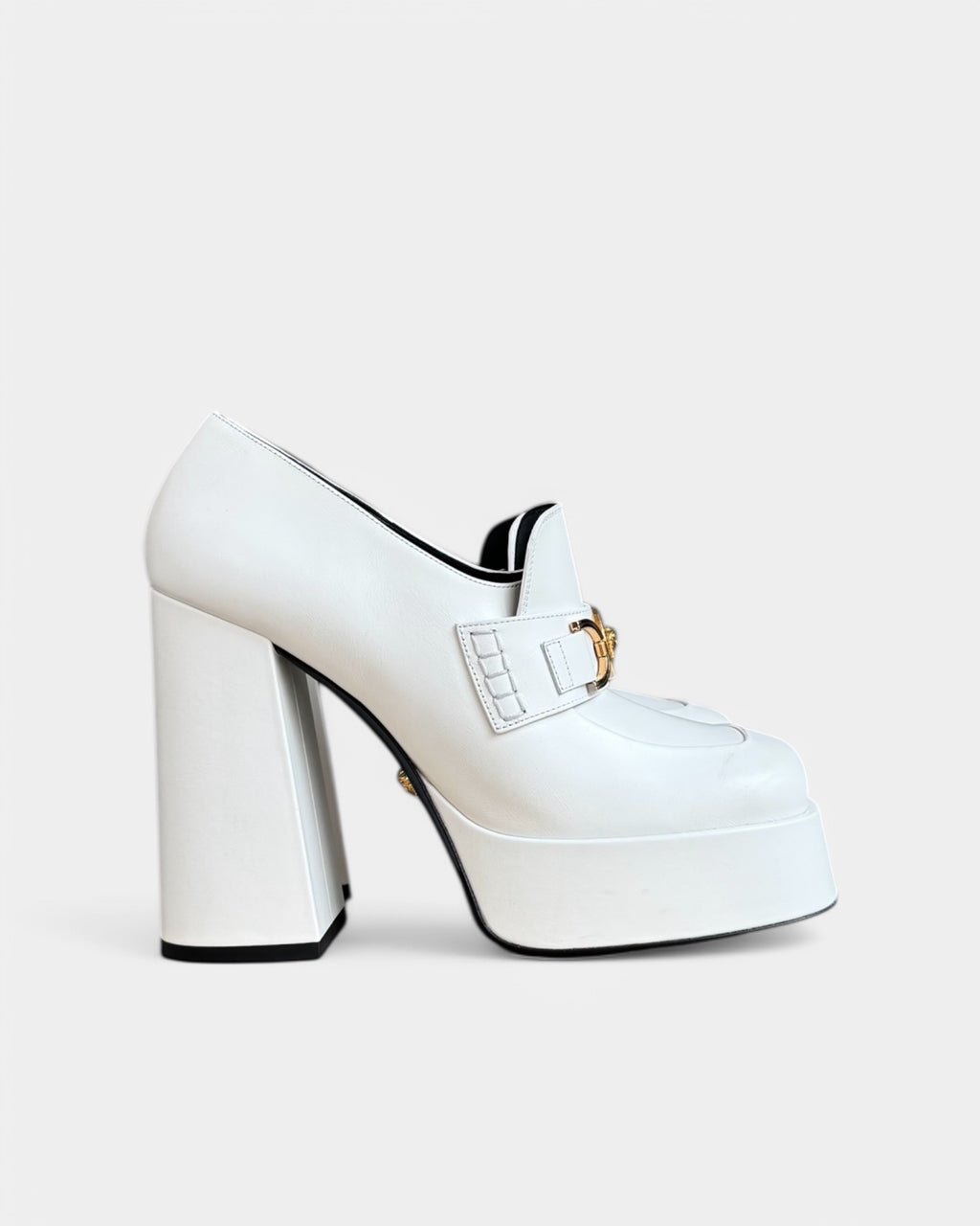 Versace platform loafers, 39.5